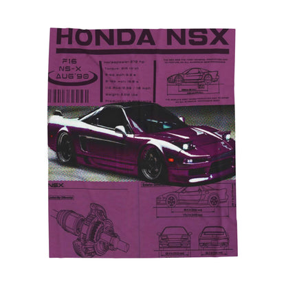 Honda NSX Retro Plush Blanket